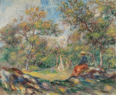 Donna in un paesaggio da Pierre Auguste Renoir